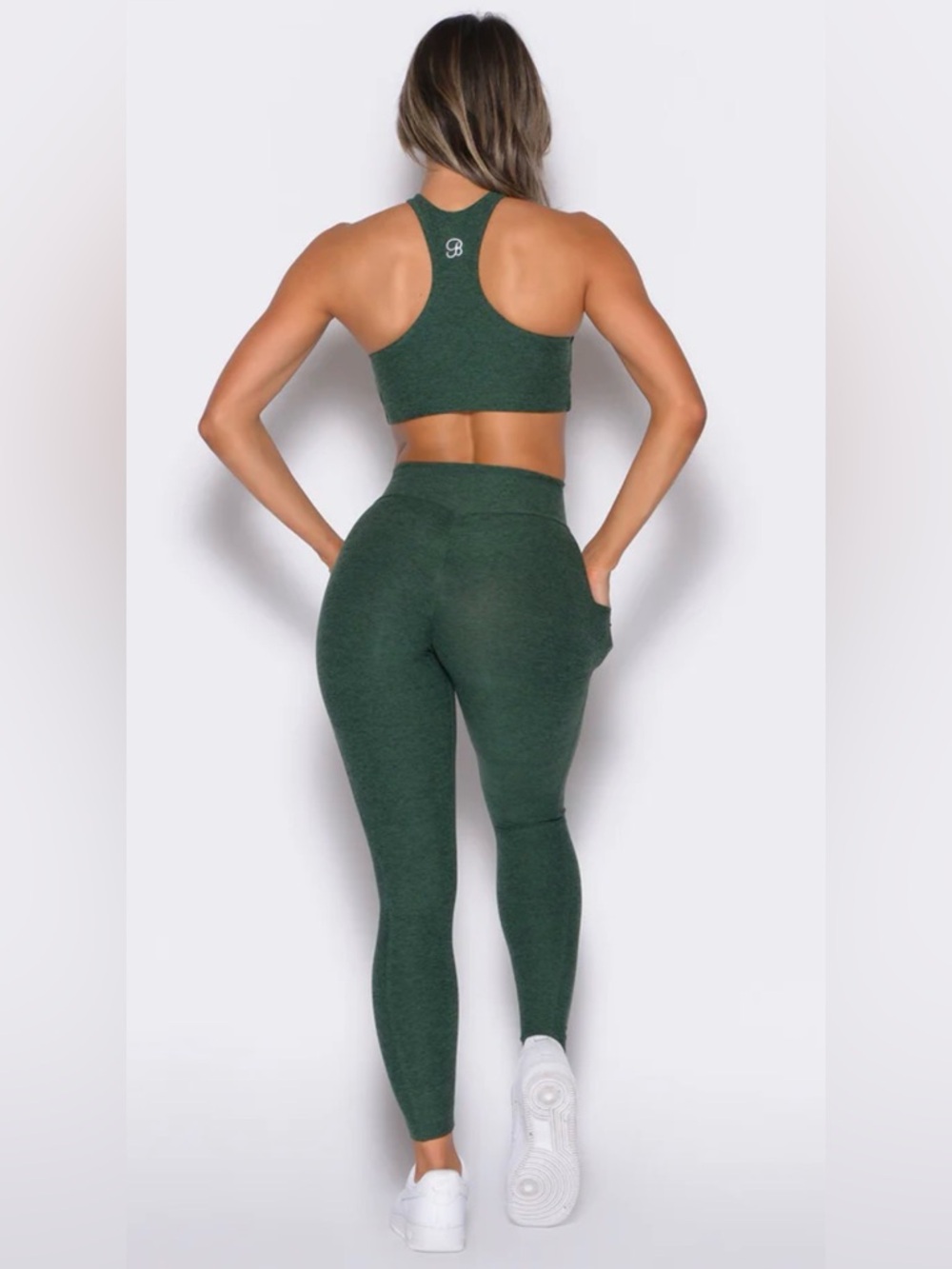 Bombshell Sportswear CONTOUR LEGGINGS IN PINE-SOLD OUT ONLINE! - Picture 3 of 16